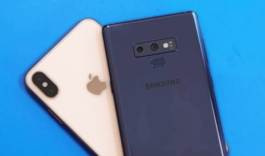 note 9 vs iphone xs